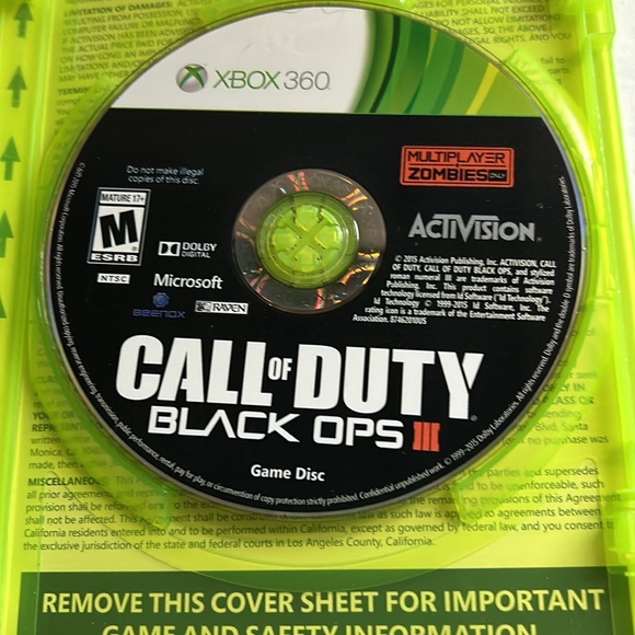 Call of Duty Black Ops lll - XBOX 360 - Picture 2 of 3